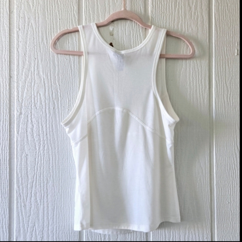 Halle Berry + Sweaty Betty Frankie Tank Top White 12/Large - Picture 3 of 6
